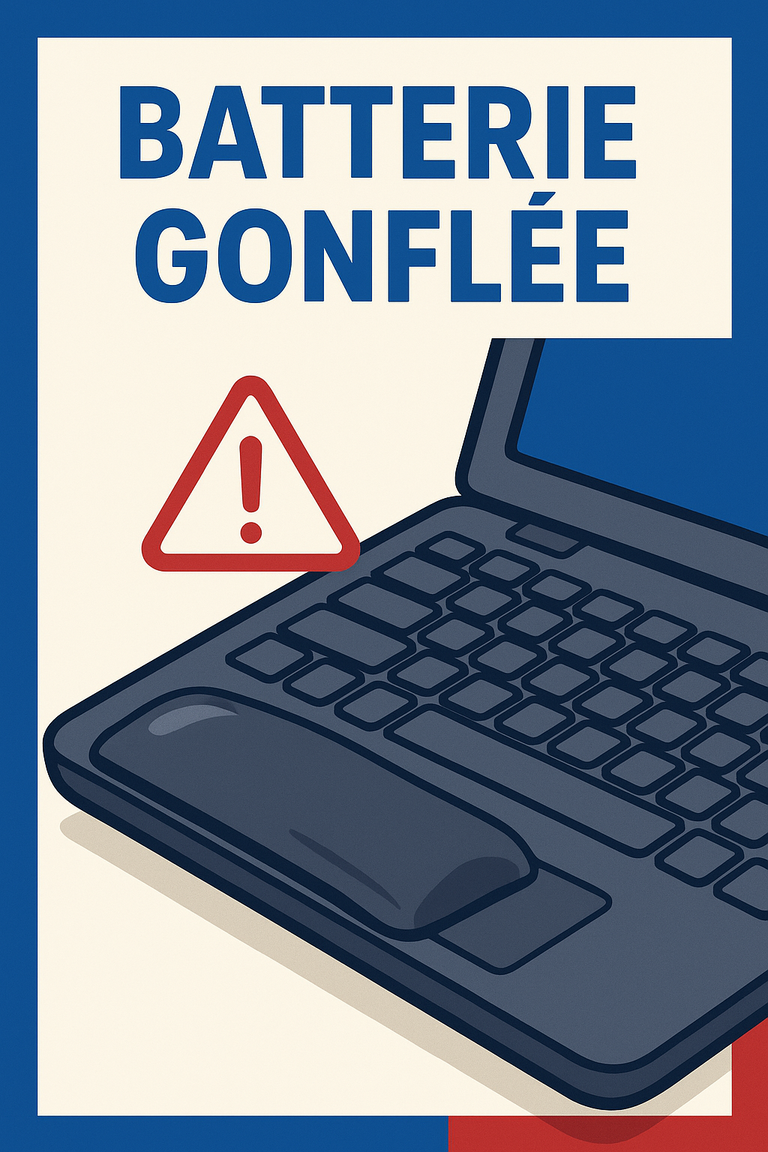 batterie défaillante ,batterie gonflé hp