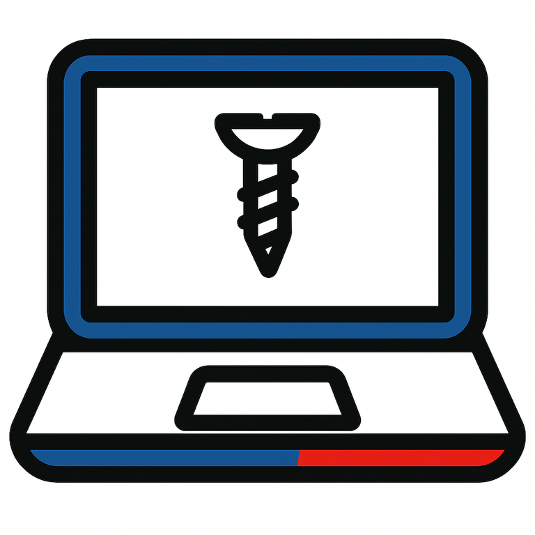 Retirer une vis bloquée dans un PC portable hp