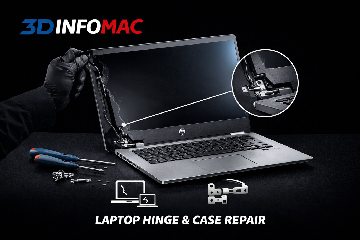 Réparation de charnière de portable Lenovo