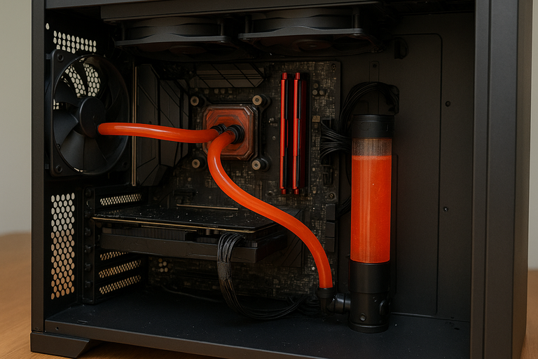 Radiateur bouché par poussière
